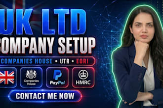 do UK ltd company registration with auth code and utr