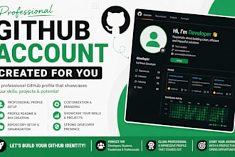 create a professional github account for you