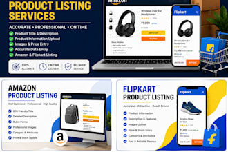 do amazon, flipkart and ecommerce product listing