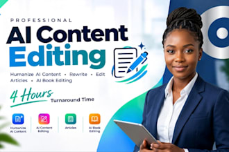 proofread, humanize your ai book editing,ai content editing, humanize ai content