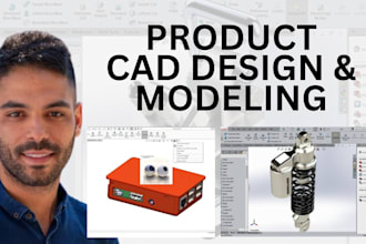 do 3d cad product design, cad modeling and solidworks mechanical design