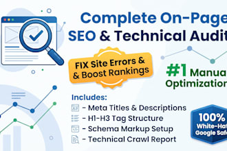 do wordpress on page SEO optimization and technical audit