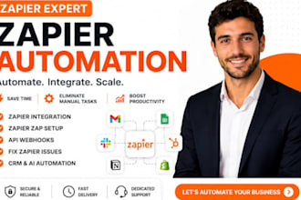 build and fix zapier automation workflows and integrations