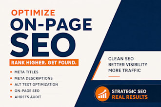 optimize meta titles, meta descriptions, alt text, on page seo, ahrefs audit
