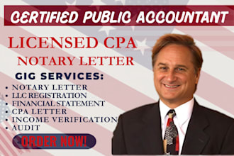cpa review letter financial statement prepare notary letter gaap report fdd