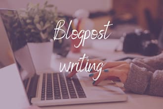 write a blogpost in english