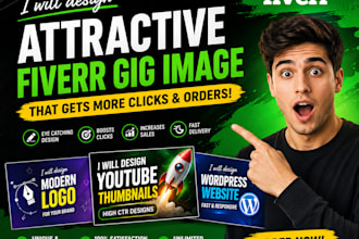 design fiverr gig image for more clicks and order
