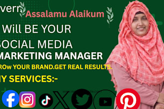 be your social media marketing manager and content creator