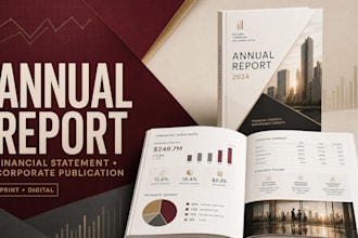 design annual report financial statement and corporate publication