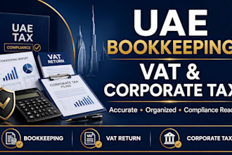 handle uae bookkeeping vat return and corporate tax filing for uae businesses