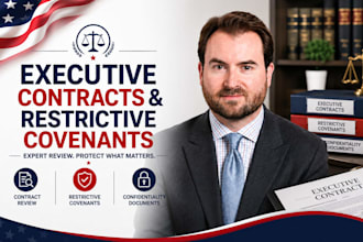 review executive contracts restrictive covenants and confidentiality documents