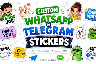 create custom whatsapp and telegram stickers