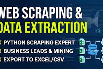 python web scraping and data extraction