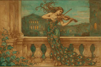 do illustrations in art nouveau style