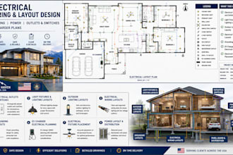 design electrical wiring lighting power outlets switch layouts ev charger plans