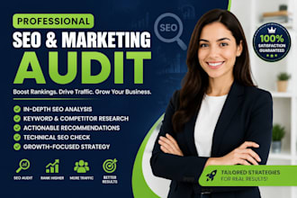 provide a marketing promotion audit seo to increase sales with keyword research