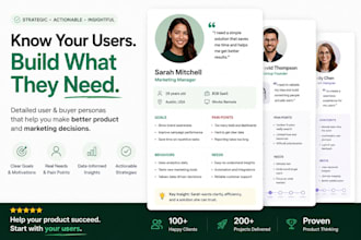 create detailed user personas and buyer personas for your product