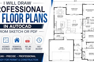 create 2d floor plans in autocad