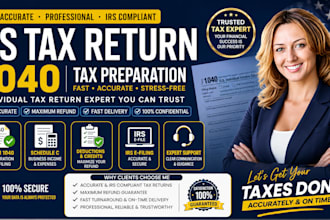prepare and efile US tax return form 1040 schedule c 1120