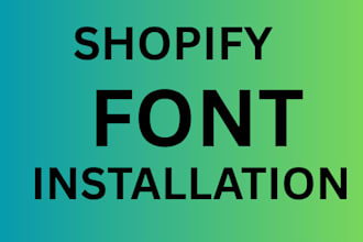 do shopify font installation dropshipping