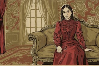 design art nouveau neo traditional vintage portrait