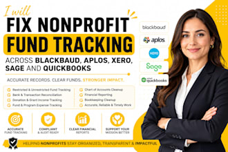 fix nonprofit fund tracking across blackbaud, aplos, xero, sage and quickbooks