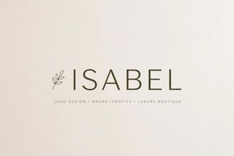 desing a minimalist modern logo for your business in canva