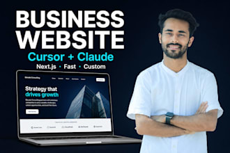 build a modern business website with cursor and claude