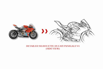 do vector illustrations and professional silhouettes of bikes