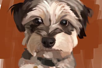 create digital portraits of your pets