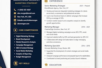 create a modern and professional CV resume design