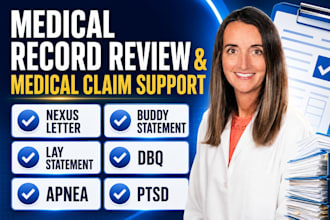 review medical records and prepare a professional structured documentation