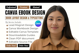 design canva ebook workbook lead magnet PDF and canva design