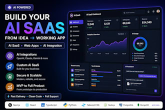 build an ai saas mvp, ai web app, or ai software