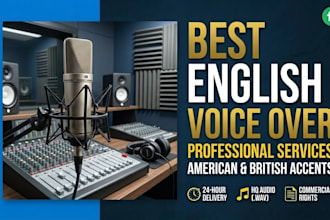 provide best services for english voice over