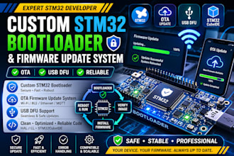 develop custom stm32 bootloader and firmware update system, ota firmware usbdfu