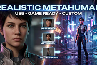 create a realistic metahuman character for unreal engine 5