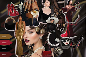 create stunning fashion moodboard and presentation