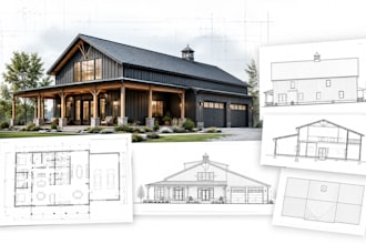 design barndominium plans, pole barn house plans, architecture permit drawings