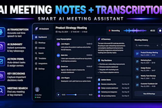 do ai meeting notes app, meeting transcription web app and ai meeting assistant