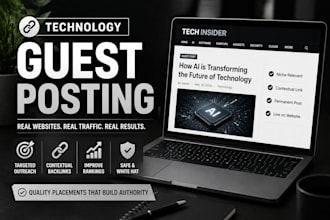 do technology guest posting for niche relevant SEO backlinks