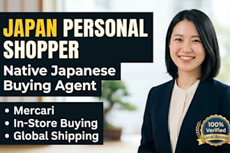 be your trusted japan personal shopper and buying agent for local items