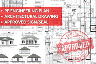 architecture engineering sign seal structural plan, floor mep hvac city permit