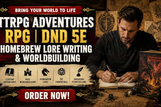 write ttrpg adventures rpg dnd 5e homebrew lore writing and worldbuilding
