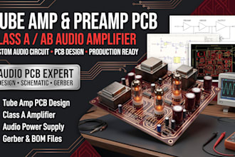 design tube amp preamp class a ab audio amplifier pcb