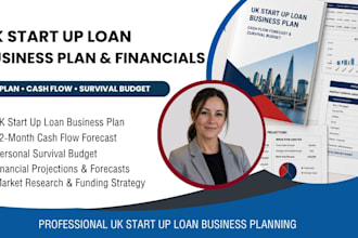 uk start up loan business plan, cash flow and survival budget