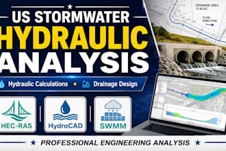 do US fl tx stormwater drainage hydraulic calculations and analysis