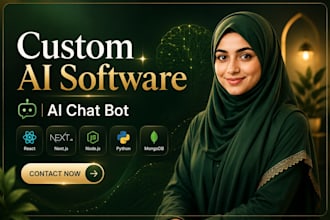 build custom ai software, ai web app, saas and ai chatbot