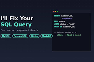 fix or debug your sql query fast