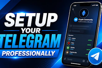 setup and optimize your telegram group or channel
